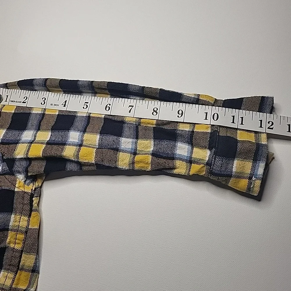 GYMBOREE Toddler Boys Yellow Plaid Fall Flannel‎ 2011 Shirt Size 2T